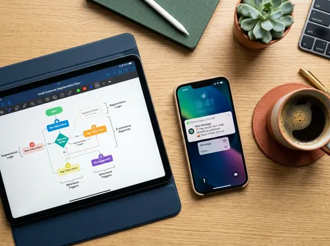 Multi-channel WhatsApp and email retention automation funnel